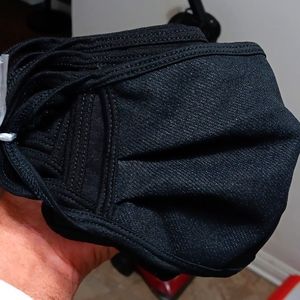 Stack Of 9 Black Face Masks